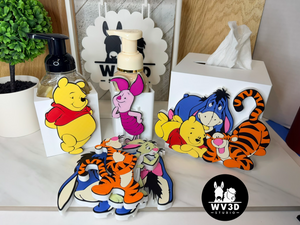 Bear & Friends Interchangeable Face, original designer product photo; select one design. Display props are not included.