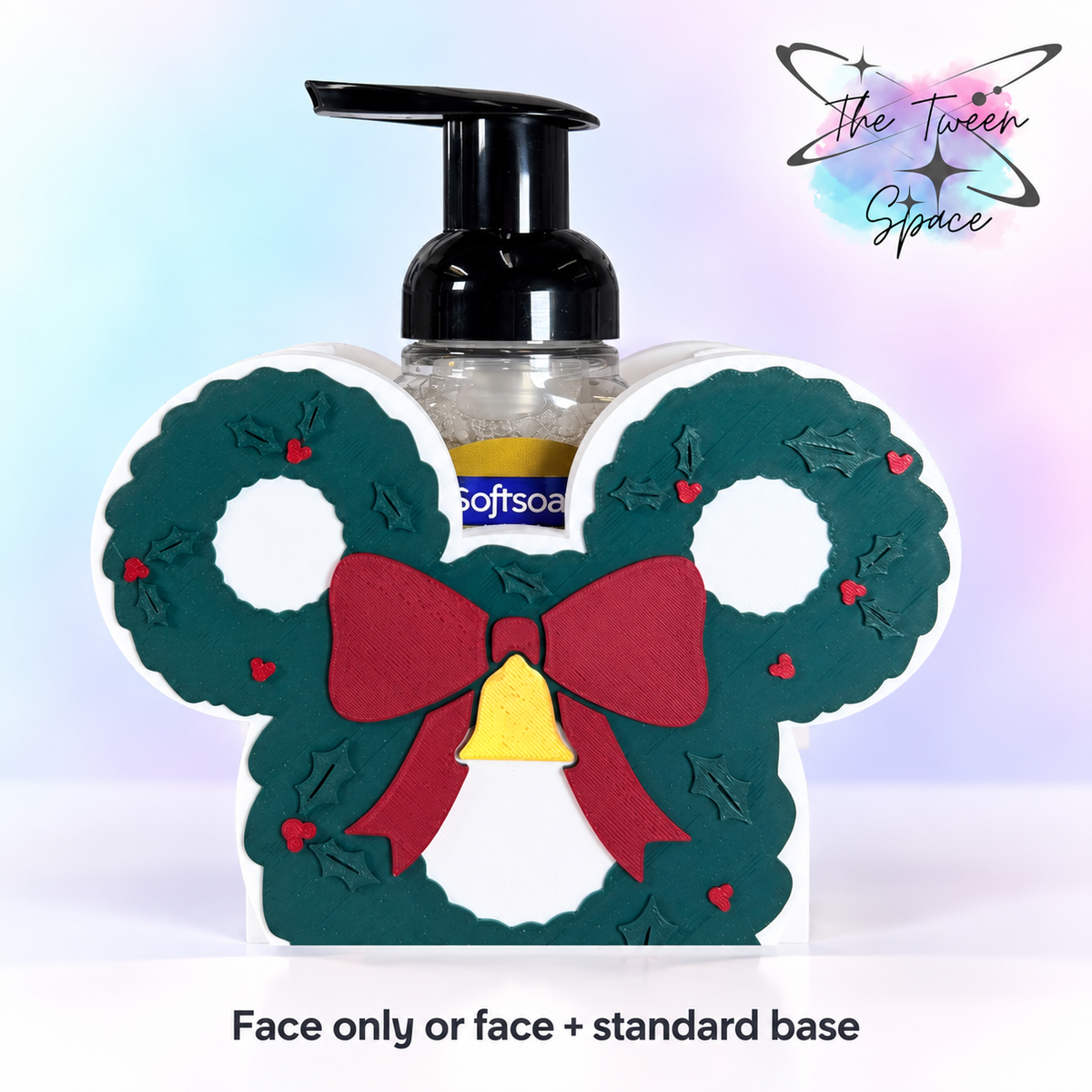 Mouse Head Wreath Interchangeable Face by The Tween Space