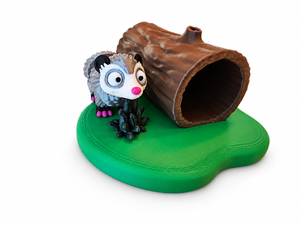 3D Printed Opossum Play Set by The Tween Space, paper gift detail photo 3