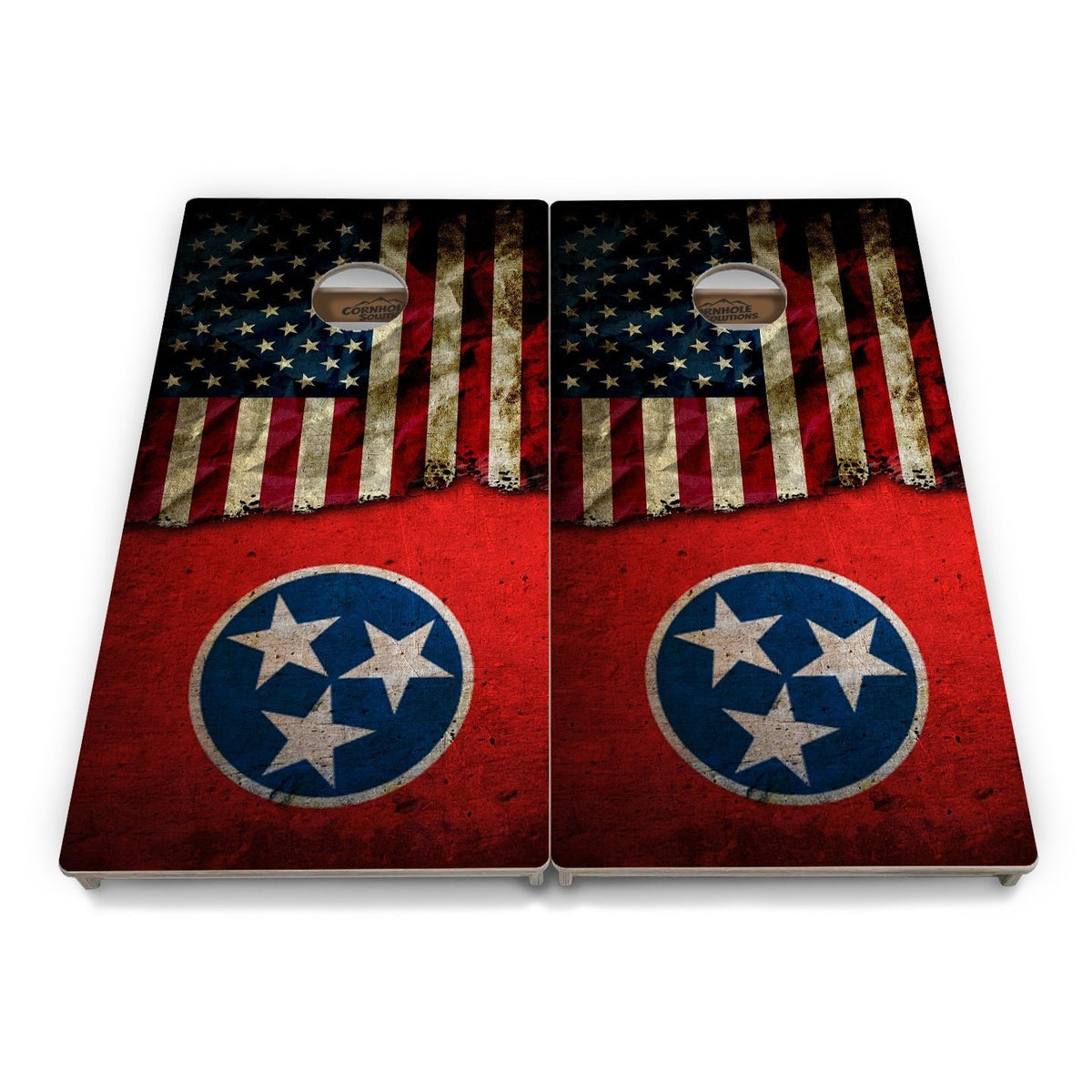 Tennessee USA Flag Cornhole Boards – Tournament Series