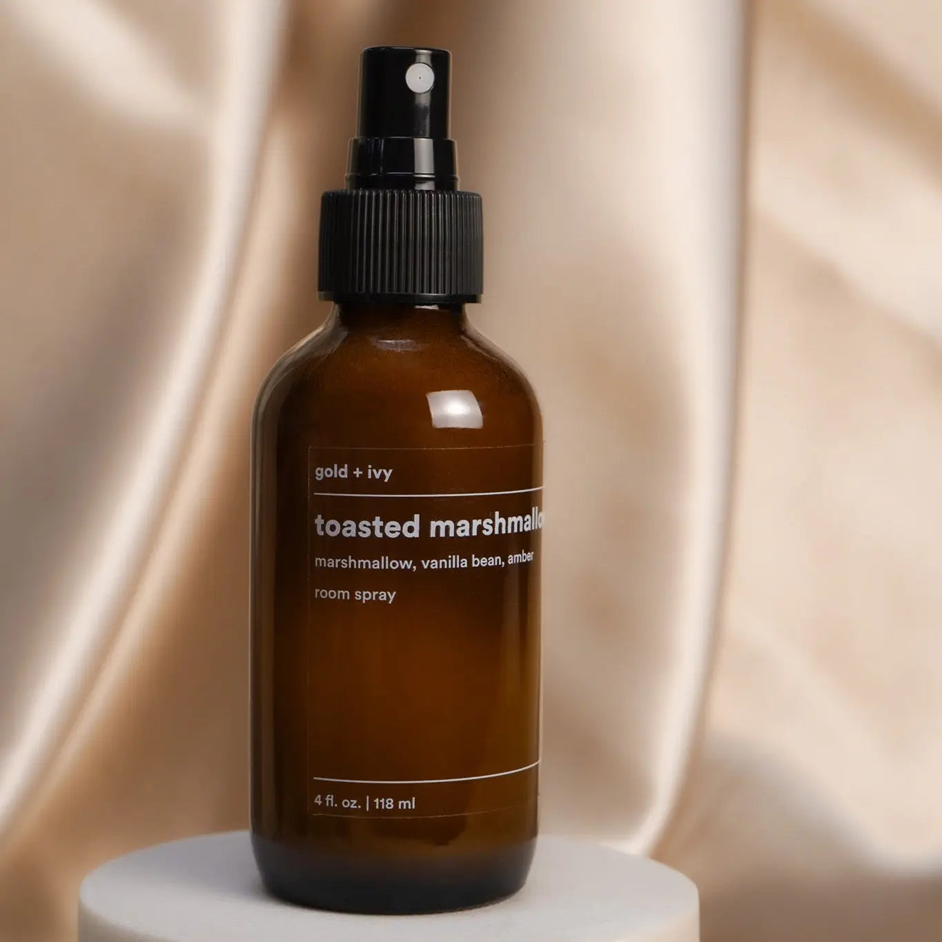 Toasted marshmallow room + linen spray by gold + ivy, room spray main product photo