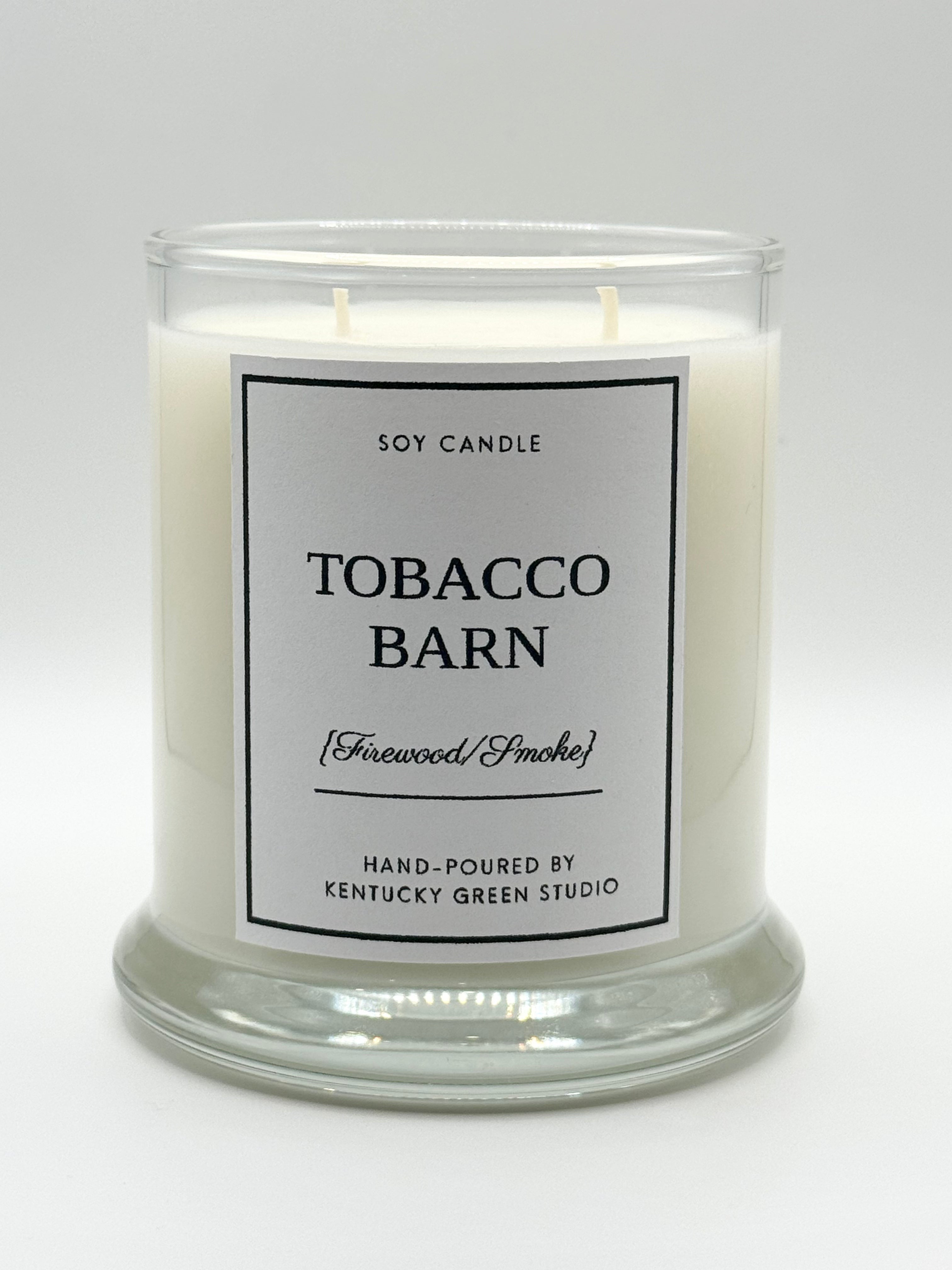 Tobacco Barn Soy Candle by Kentucky Green Studio, scented candle main product photo