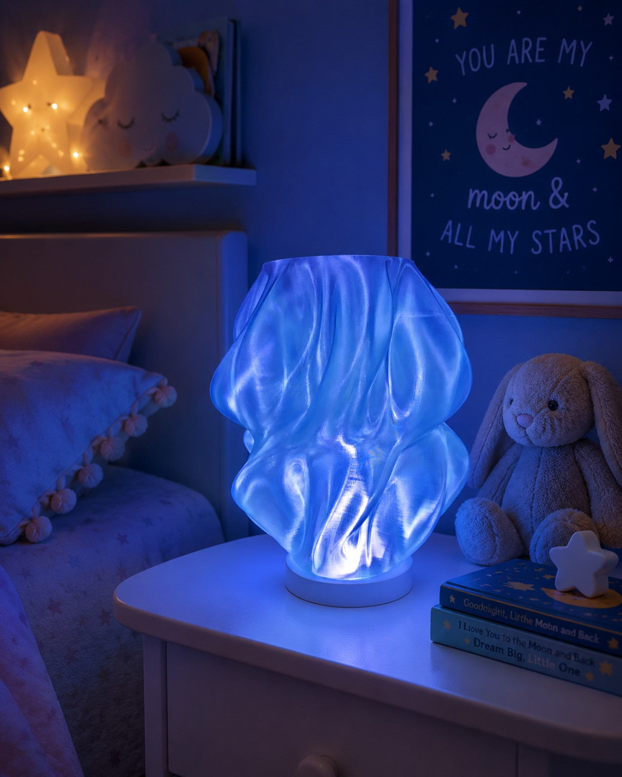 3D Printed Color Changing LED Lamp by The Tween Space, paper gift main product photo
