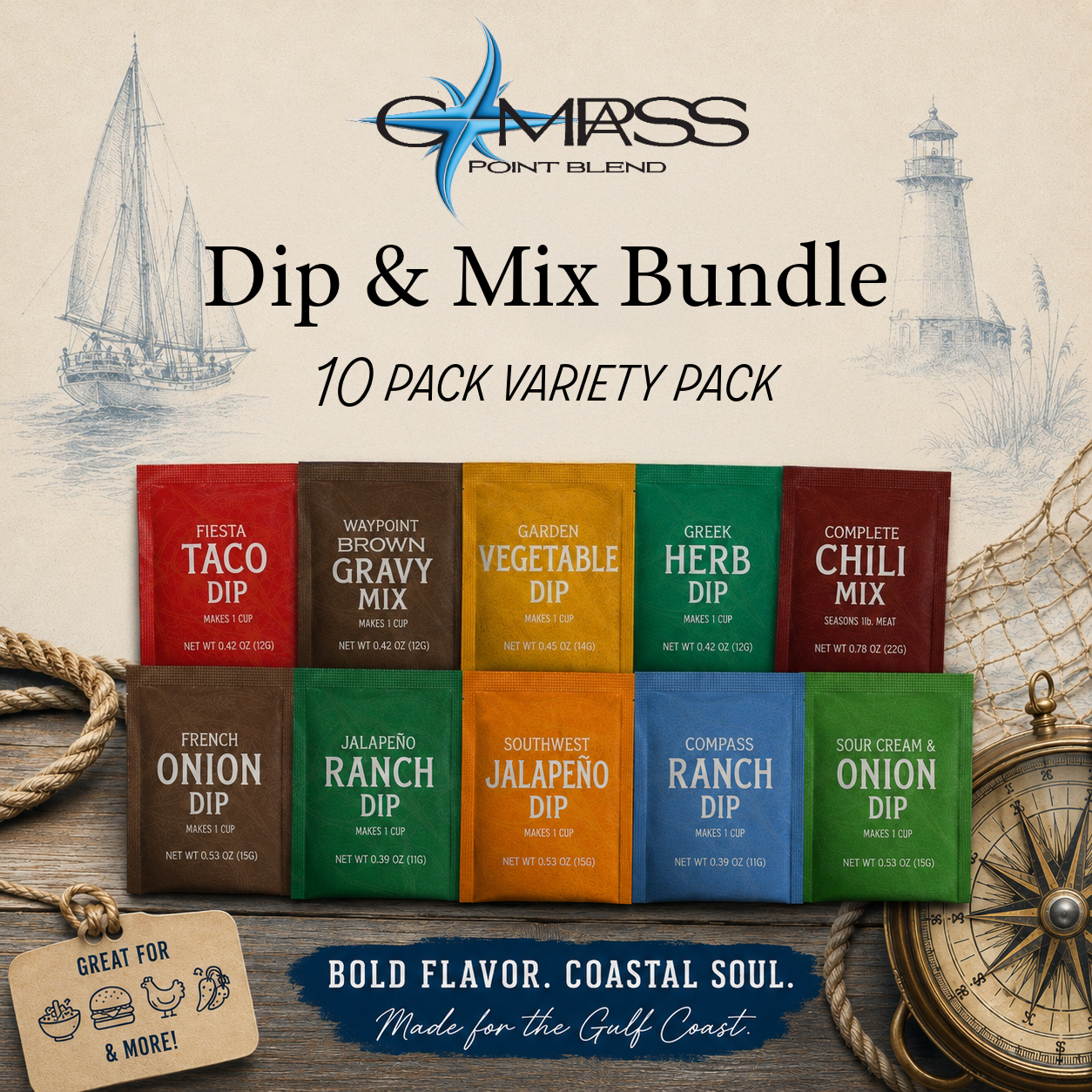 10 Dips and Mixes Variety Bundle