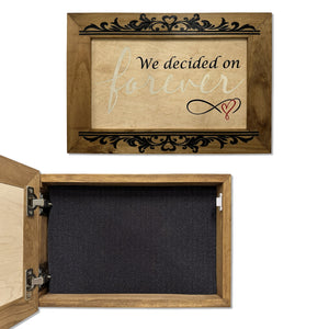 We Decided On Forever Hidden Gun Safe, Concealed Pistol Storage, Wood Gun Cabinet, Handcrafted, Gun Concealment Furniture, Concealed Shelf