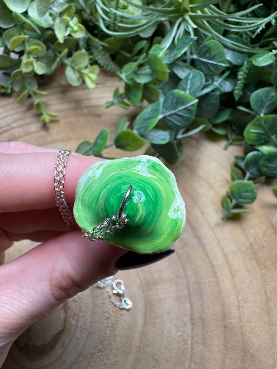 Whimsical Crystal Mushroom Necklace