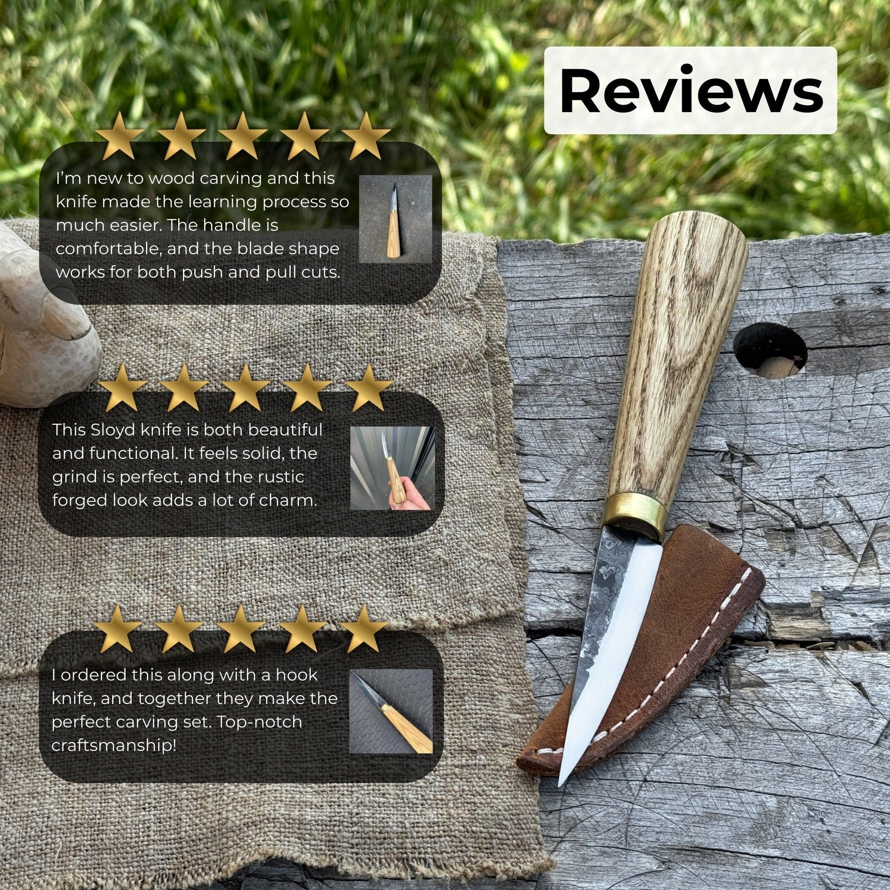 Whittling Sloyd Knife, 7.5 cm (2.95 inches)
