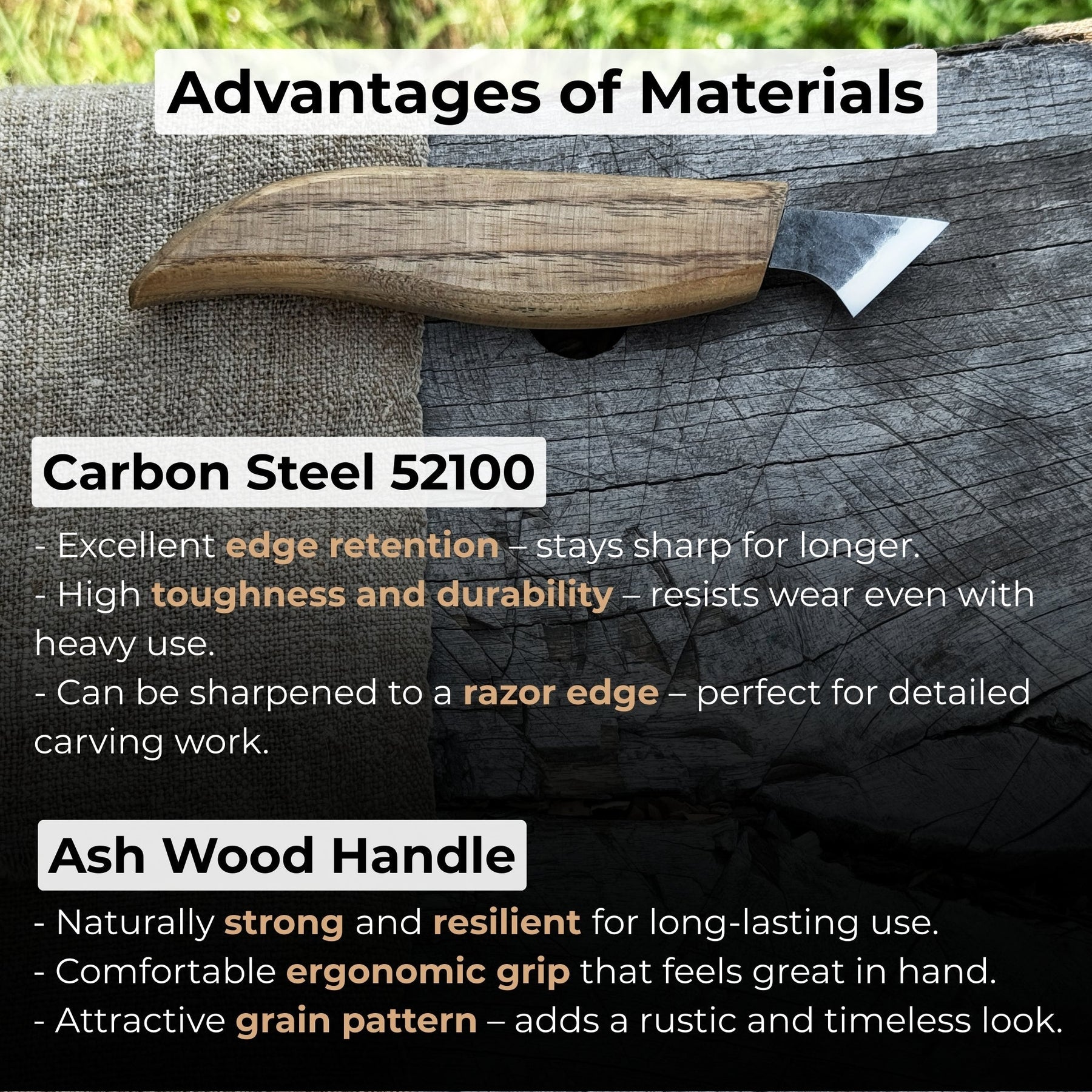 Wood Carving Knife, 2.5 cm (1 inch)