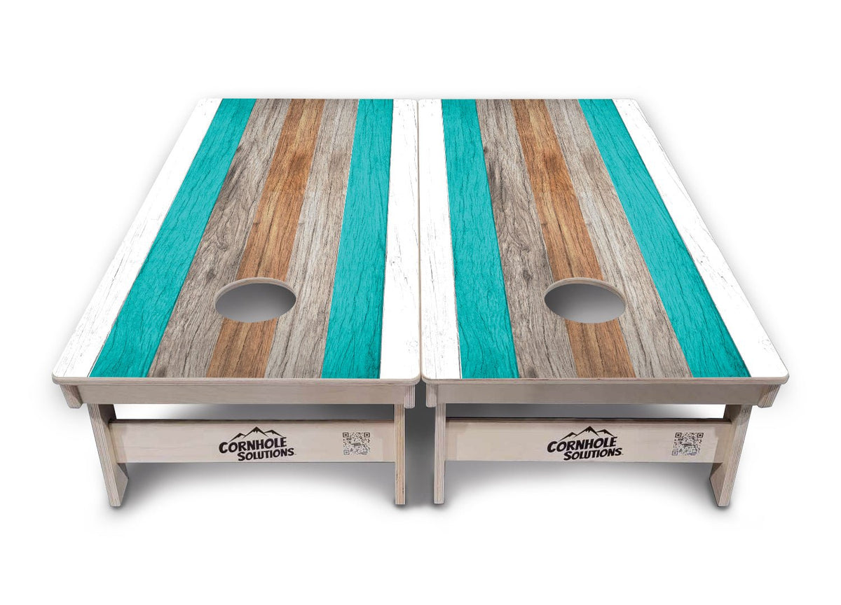 Beach Stripe Cornhole Boards – Tournament Series