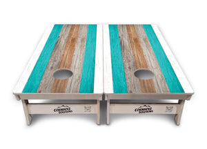 Beach Stripe Cornhole Boards – Tournament Series