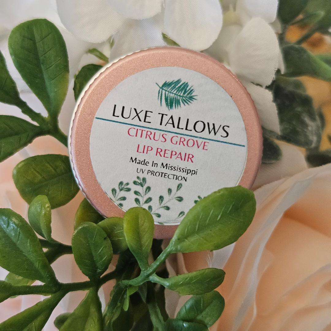 Luxe Tallows Citrus Grove Lip Repair & Protection — Tallow Lip Balm | .50 oz by Luxe Tallows, natural skincare main product photo