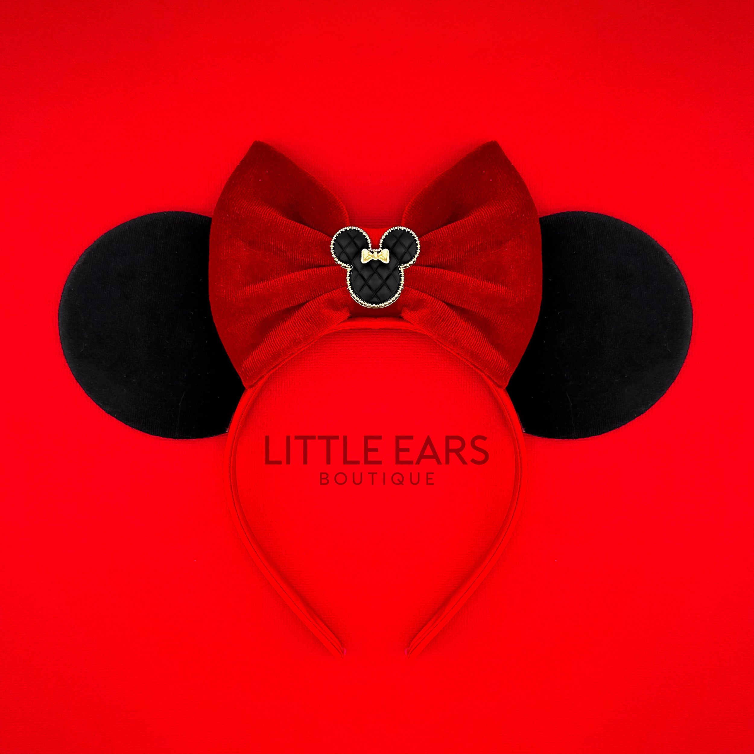 Black Darling Charm Ears by Little Ears Boutique, headbands main product photo